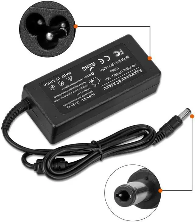 Alt view image 3 of 4 - KWOKKER Power Supply 19V 4.74A 7.5x5.0mm AC Adapter Charger For hp Laptop G4 DV3 DV4 DV5 DM4 6515B 8710P NC2400 NX6115