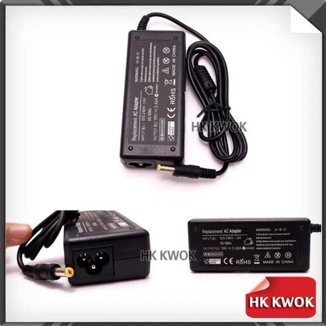 Alt view image 2 of 4 - Power Supply For Laptop 19V 3.42A 5.5x1.7mm + EU Power Cord For acer 3810T 4810T 4710 4720Z 4736G 4738G D725 Charging Laptop