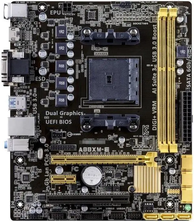 Main image of A88XM-E for ASUS FM2/FM2+ DDR3 Desktop Motherboard