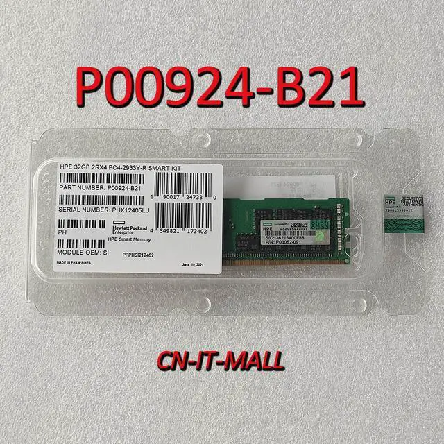 Main image of P00924-B21 P03052-091 P06189-001 32GB PC4-2933Y G10 RAM