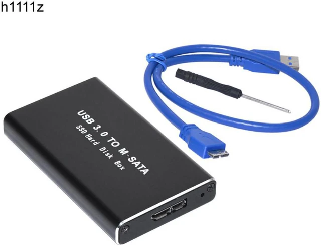 Main image of Mini SSD Hard Drive Case USB3.0 to mSATA Adapter Hard Drive Enclosure Aluminum Alloy External Hard Disk Case mSATA to USB3.0 Box
