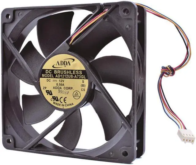 Alt view image 4 of 5 - COOLING REVOLUTION AD1212UB-A73GL 12cm 120mm fan 12025 12V 0.50A Double ball bearing DC fan computer CPU cooler cooling fan