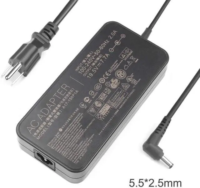 Alt view image 3 of 3 - 150W Charger19.5V 7.7A AC Adapter A17-150P1A A17150P1A A17-150P2A Fit for Asus GL503G GL503GE GL703GE GL703GS GL703V