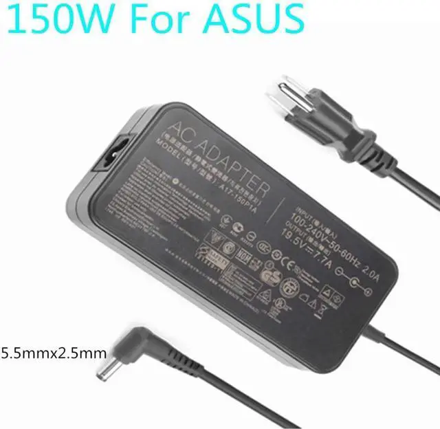 Alt view image 2 of 3 - 150W Charger19.5V 7.7A AC Adapter A17-150P1A A17150P1A A17-150P2A Fit for Asus GL503G GL503GE GL703GE GL703GS GL703V