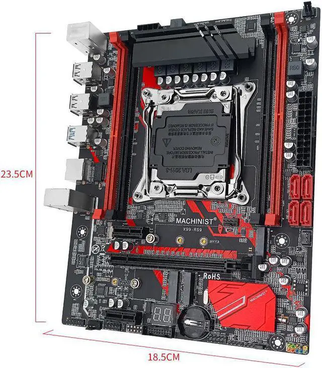 Alt view image 2 of 4 - X99 Motherboard With Xeon E5 4620 V3 16GB DDR4 2133 ECC Memory Combo Kit Set Four channels LGA 2011-3 x99 RS9
