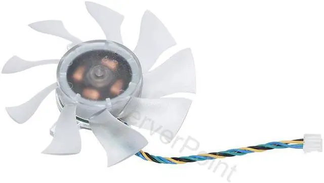 Alt view image 4 of 4 - For Y.S.TECH YD128015EL YD128015HL  0.46A  DC12V  4-Wires Graphics Card Cooling Fan For GTS250 HD4870