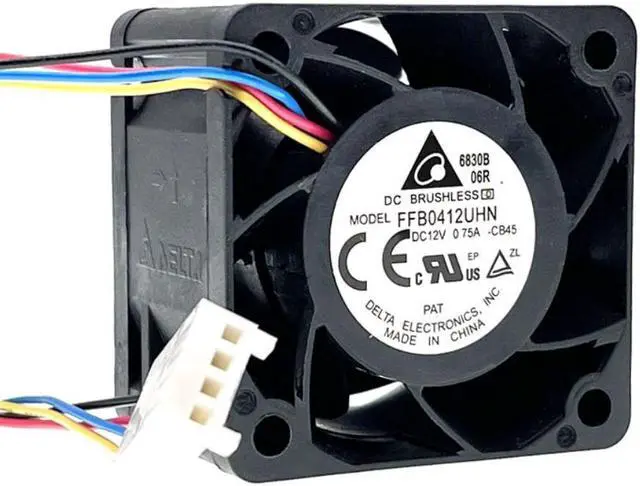 Alt view image 4 of 6 - 40mm 12V High Speed Powerful PWM Cooling Fan for DELTA FFB0412UHN 4cm 4028 0.75A 14000RPM Axial Computer PC Server Fan