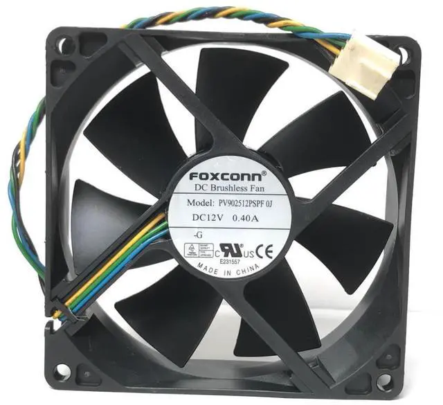 Alt view image 4 of 6 - PVA092G12H PV902512PSPF For FOXCONN 9cm 9225 92x92x25mm DC 12V 0.4A 4 pin PWM fan air volume for Dell For HP cooling fan
