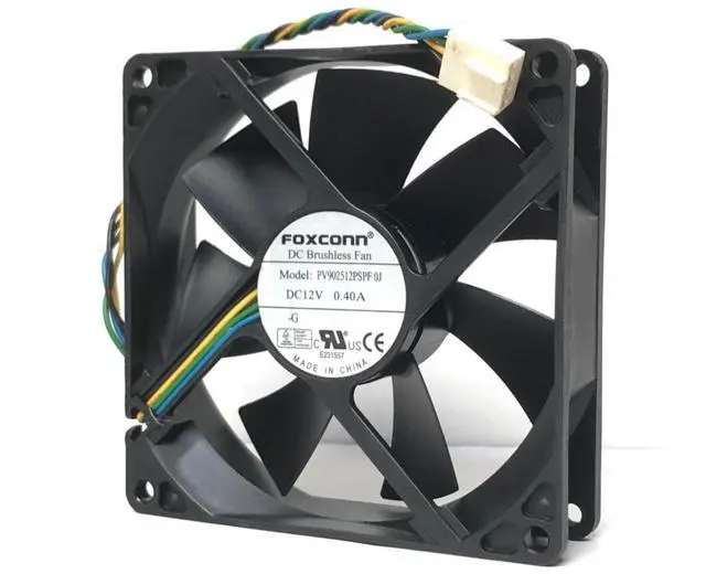 Alt view image 5 of 6 - PVA092G12H PV902512PSPF For FOXCONN 9cm 9225 92x92x25mm DC 12V 0.4A 4 pin PWM fan air volume for Dell For HP cooling fan