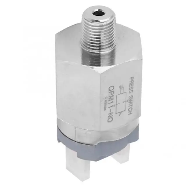 Alt view image 2 of 6 - Normally Open Pressure Switch G1/8in QPM11-NO 0.02~0.1Mpa Switch AC220V 48VAC/DC