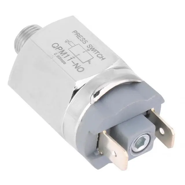 Alt view image 3 of 6 - Normally Open Pressure Switch G1/8in QPM11-NO 0.02~0.1Mpa Switch AC220V 48VAC/DC