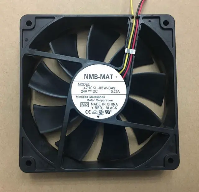 Main image of For NMB 4710KL-05W-B49 12025 12CM 24V 0.29A equipment fan 120*120*25