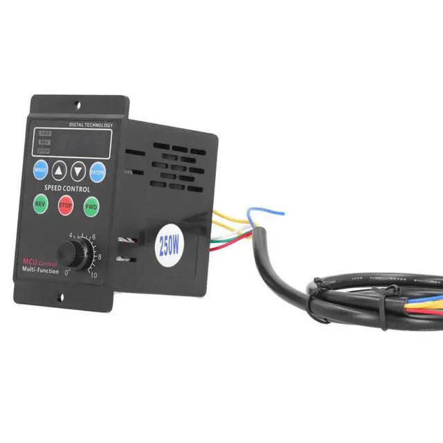 Alt view image 4 of 6 - AC 220V 250W Motor Speed Controller Digital Display Single Phase Gear Reduction Motor Governor CW/CCW Speed Pinpoint Regulator