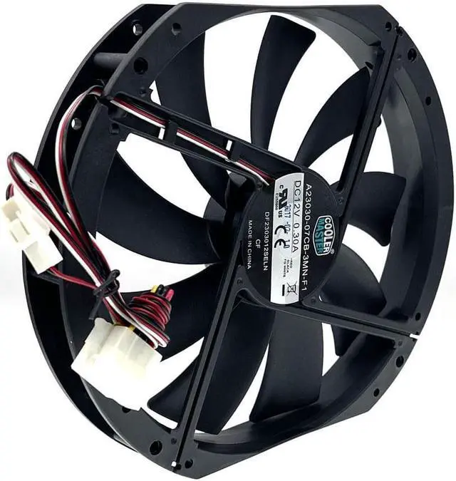 Alt view image 3 of 3 - Large Size Air Flow Computer Case Fan,230mm 23cm 12V Mute Low Noise Cooling,230X200X30mm A23030-07CB-3MN-F1 DF2303012SELN