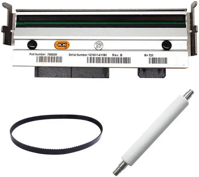Main image of Printhead +Roller+ Belt For Zebra ZM400 203dpi and Compatible 79800M Thermal barcode label Printer Parts