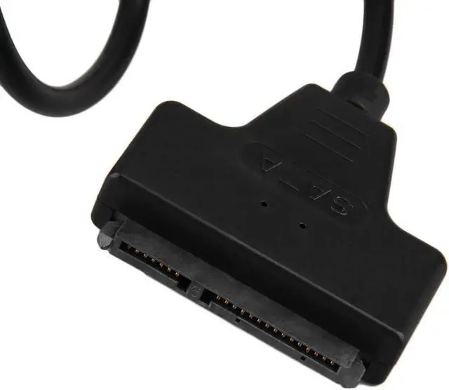 Alt view image 2 of 6 - USB 2.0 Male To SATA 7+15P 22 Pin Cable Adapter For 2.5 INCH SSD/Hard Disk Drive Transfer Rates up to 480Mbps