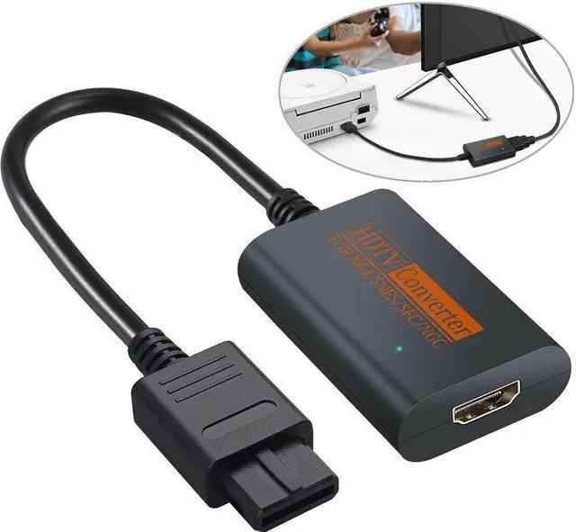 Alt view image 3 of 6 - For NGC/SNES/N64 To HDMI-compatible Converter Adapter For Nintend 64 For GameCube Plug And Play Full Digital Cable