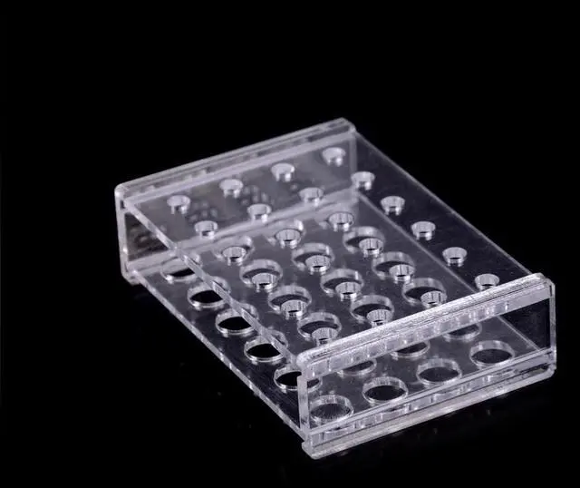 Plastic 24 Holes 1.5ml Clear Centrifugal Test Tube Test Tubing Rack ...