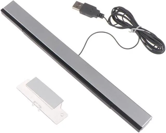 Alt view image 2 of 5 - Hot sale Game accessories Wii Sensor Bar Wired Receivers IR Signal Ray USB Plug Replacement for Nitendo Remote