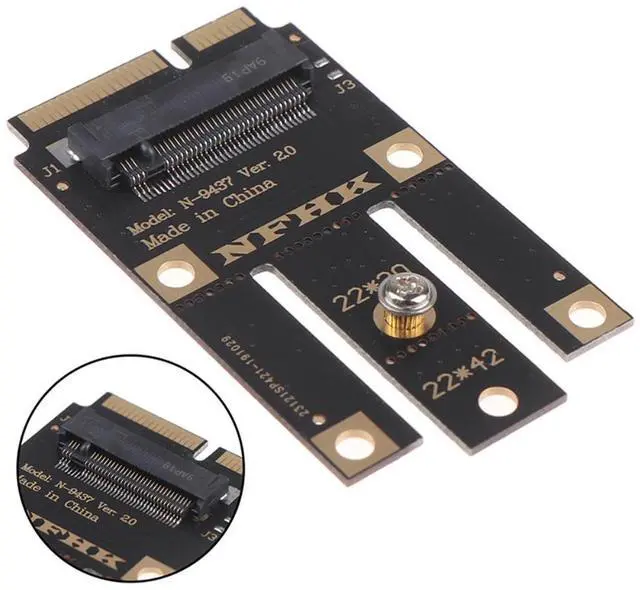 Alt view image 5 of 5 - M.2 NGFF Key A+e Key A To Mini Pci-e Express Adapter For Wifi Wireless Card