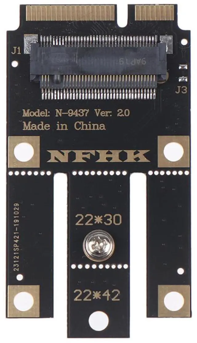 Alt view image 4 of 5 - M.2 NGFF Key A+e Key A To Mini Pci-e Express Adapter For Wifi Wireless Card