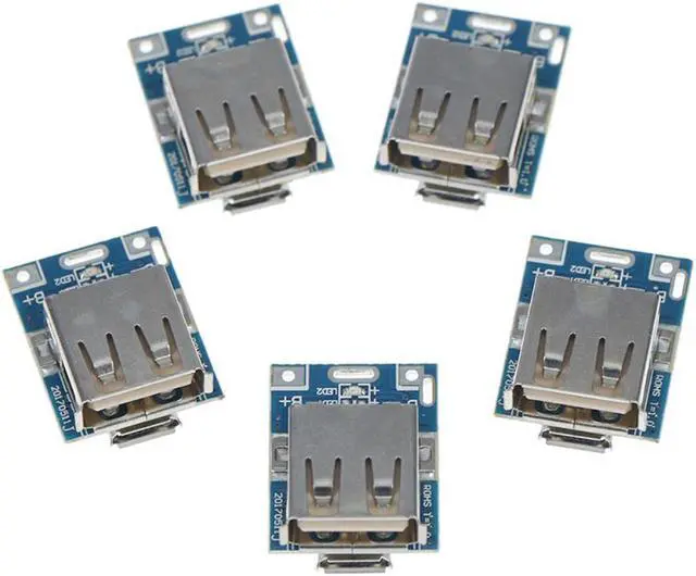 Alt view image 4 of 5 - 5V 1A 3.7V Power Bank Charger Circuit Board Lithium Charger Board Plate Boost Charging Module DIY For Power Bank