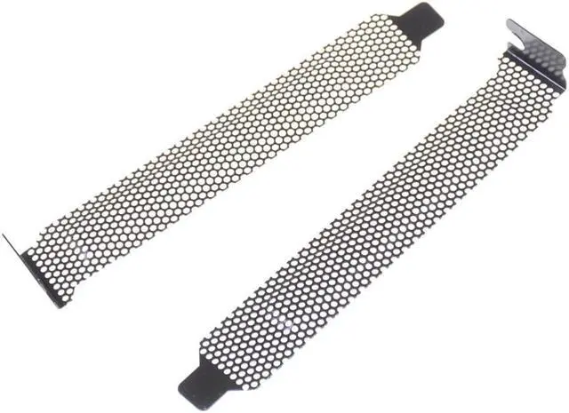 Alt view image 3 of 3 - 5pcs/lot Black Hard Steel PCI Slot Covers Bracket w/ Screws, Full Profile Expansion Dust Filter Blanking Plate for PCI