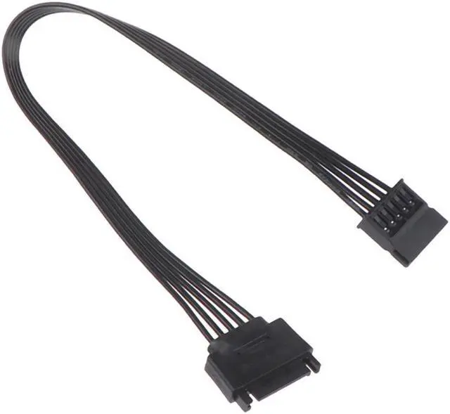 Alt view image 4 of 5 - 30CM SATA 15Pin Male To Female Power Extension Cable HDD SSD Power Supply Cable SATA Power Cable For PC