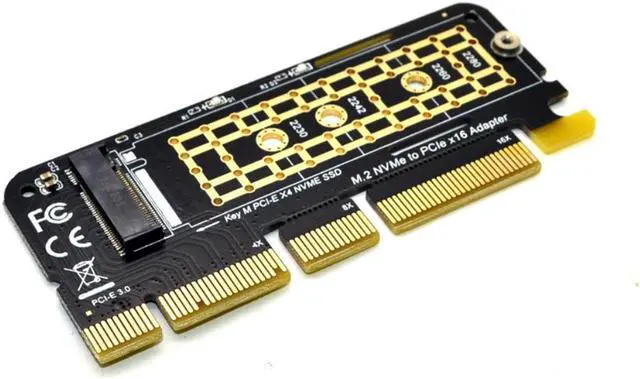 Alt view image 4 of 5 - NVME Adapter M.2 NVME PCIE to M2 Adapter SSD M2 NVME PCI Express X16 X8 X4 Raiser M.2 PCIE SSD PCI-E M.2 Adapter Add On Card