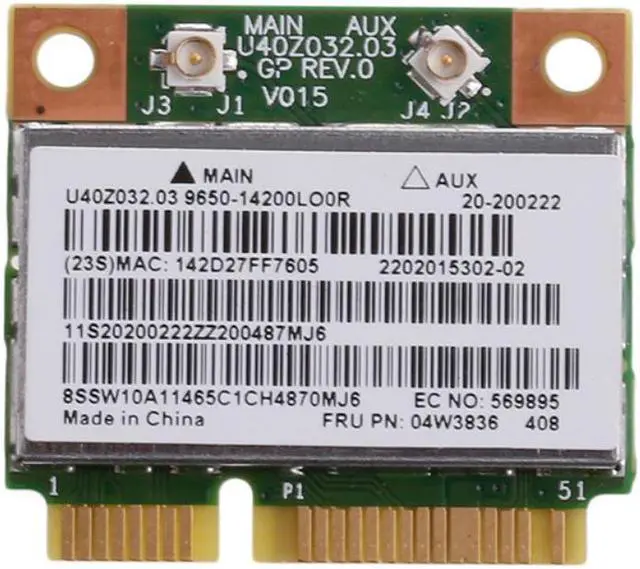 Alt view image 2 of 4 - BCM943142HM BT4.0 Wifi Wireless Card For Lenovo G500 G400 G410 G505 E431 E531