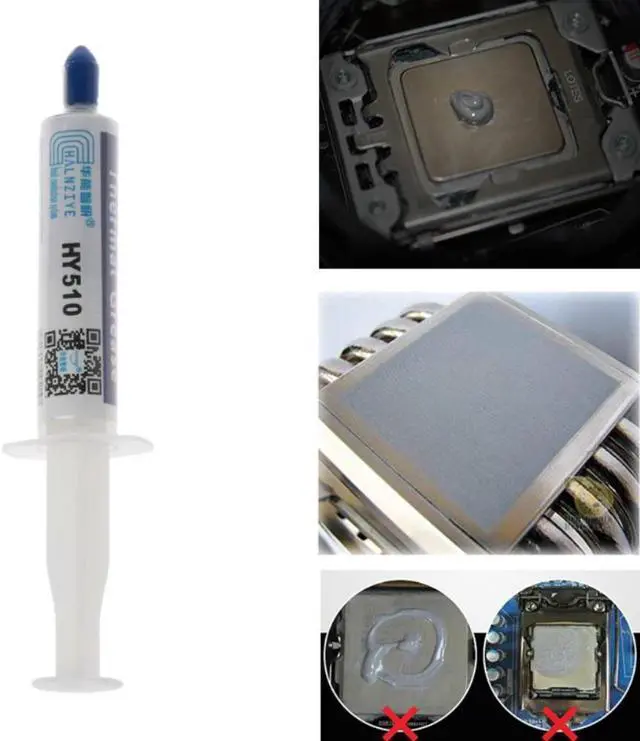 Alt view image 2 of 4 - 10Pcs Compound Silicon Thermal Grease Paste HY510 5g for CPU HeatSink Processor GPU Cooling silicone Fan Thermal Paste