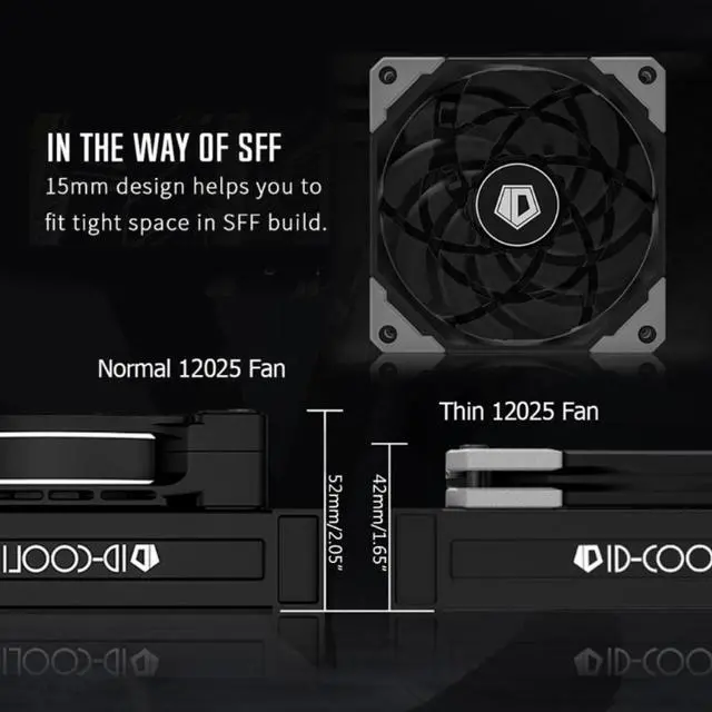 Alt view image 4 of 4 - 12015XT 120mm PWM PC Case Fan Ultra Slim Quiet Computer CPU Water Cooler Fan