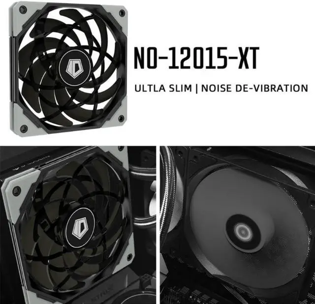 Alt view image 3 of 4 - 12015XT 120mm PWM PC Case Fan Ultra Slim Quiet Computer CPU Water Cooler Fan