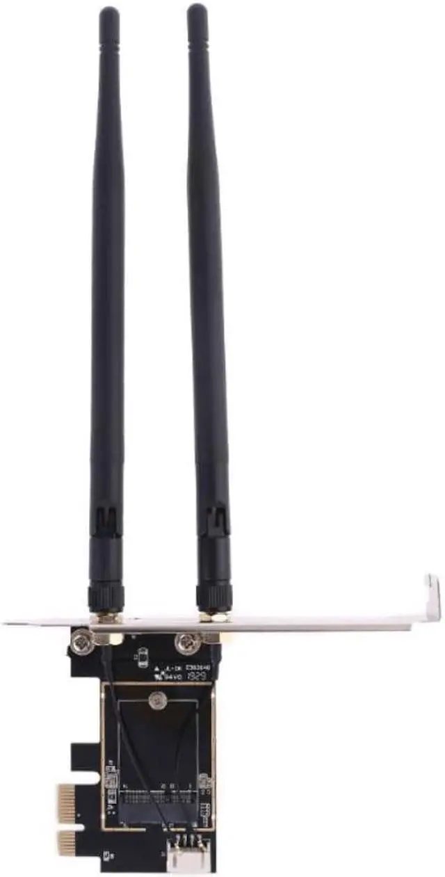 Alt view image 3 of 4 - Wireless Card to pci E-1X to NGFF-Ekey PCIE Laptop Pc WIFI WLAN Card Adapter Dual Antenna Adapter Board