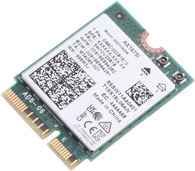 Alt view image 4 of 4 - M.2 Key E CNVio2 AX1675i Wifi Card Tri Band Wireless WiFi 6E Network Card 802.11ax BT-Compatible5.2 Wifi Card for Laptop