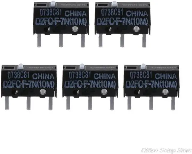 Alt view image 6 of 6 - 5Pcs Omron Mouse Micro Switch D2FC-F-7N (10M) for Logitech Microsoft Button M17 21 Drop