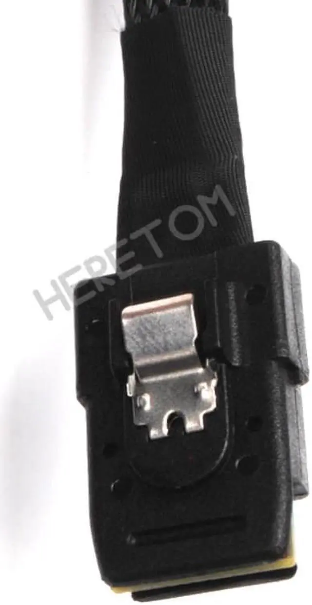 Alt view image 3 of 3 - Mini SAS 36P SFF 8087 to 4 SAS 29 Pin SFF-8482 with 15P SATA Power Cable Hard Drive Splitter Cord Wire connectors 1M
