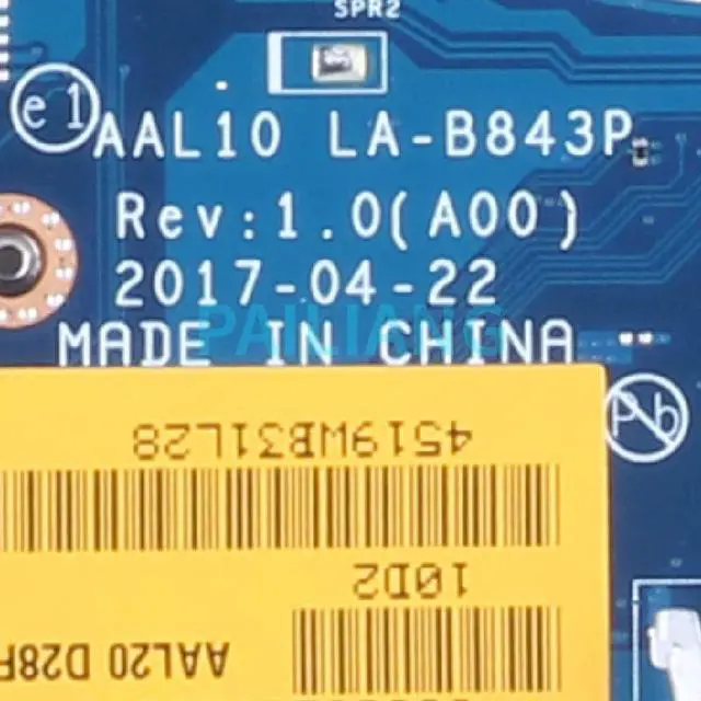 Alt view image 3 of 6 - For DELL Inspiron 5558 I3-5005U Laptop Motherboard 0HV659 LA-B843P SR27G N16V-GM-B1 With HDMI DDR3 Notebook Mainboard