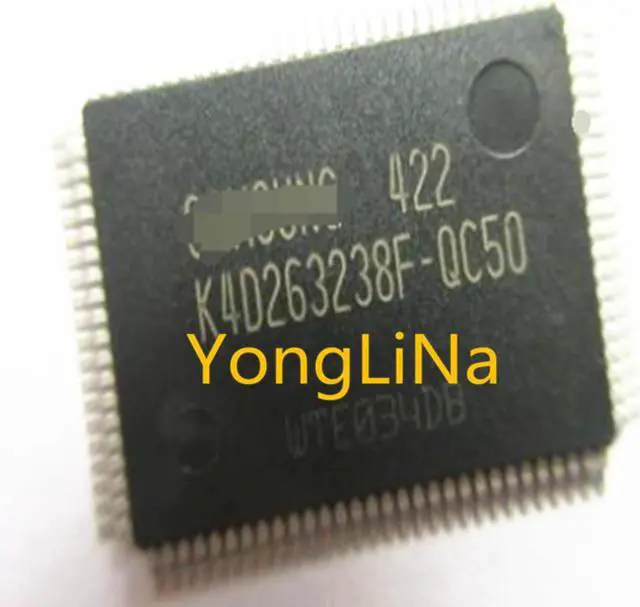 Main image of 5-10pcs    K4D263238F-QC50 K4D263238F-QC K4D263238F K4D263238 TQFP100 Best quality   quality good spot
