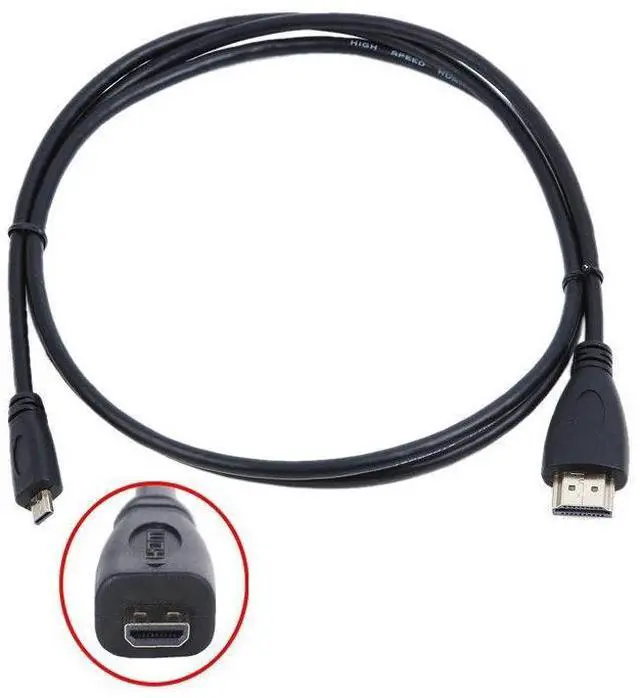 Alt view image 2 of 2 - 1.5M Micro HDMI-compatible  A/V TV Video Cable Cord for Acer Iconia Tab A110 07G08u A1-810 A1-811