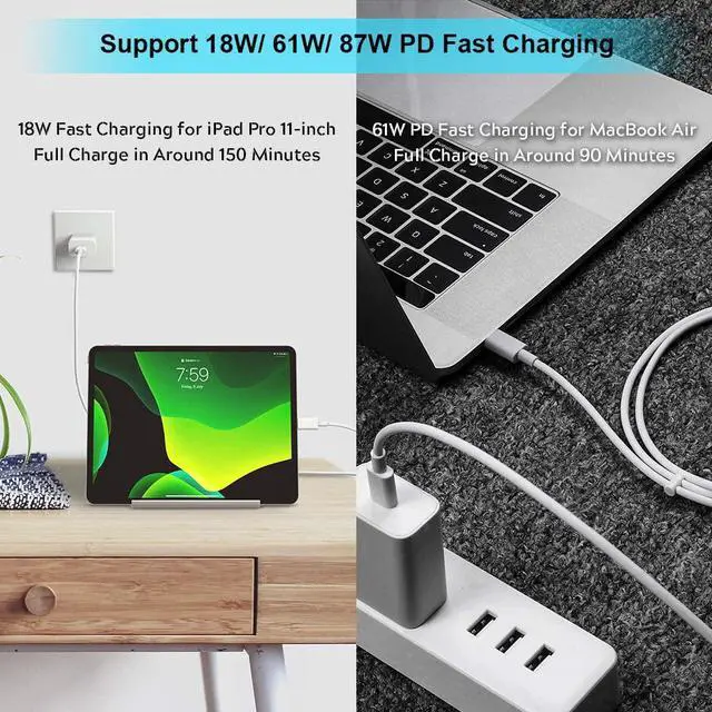 Alt view image 2 of 2 - USB C to USB C Cable Replacement for Pixel 3a Charging Cable, 6FT Type C to Type C Cable Fast Charging USB C to C Cable for Goog