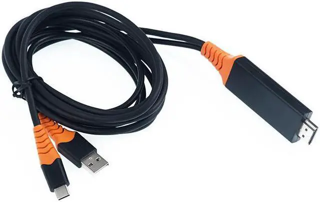 Alt view image 2 of 2 - Type-C USB-C to HDMI-compatible  HDTV  Charging Cable Adapter for Samsung Galaxy Note8 S9 S8 Plus