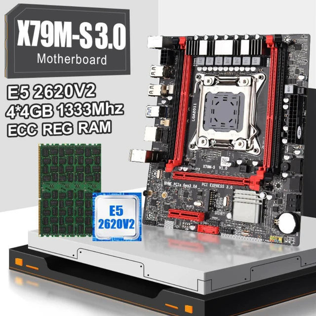 JINGSHA X79M-S3.0 Motherboard Combos E5 2620 V2 Processor And 4pcs 4GB ...