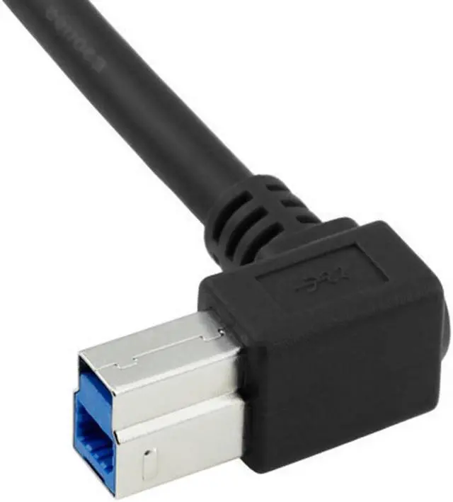 Alt view image 4 of 5 - 50cm USB 3.0 B Type Male to 3.0 Motherboard 19pin Header Cable 90 Degree Left angled