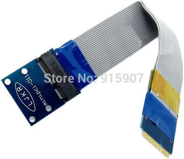 Alt view image 2 of 5 - Flexible Mini PCI Express PCI-e Mini Card Extender 52pin Male to Female Extension FFC Cable