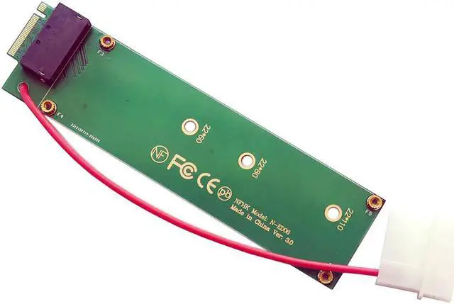 Alt view image 4 of 5 - Ruler 1U GEN-Z EDSFF Short SSD E1.S to NVMe NGFF M-key 4X Host Carrier Adapter with Power
