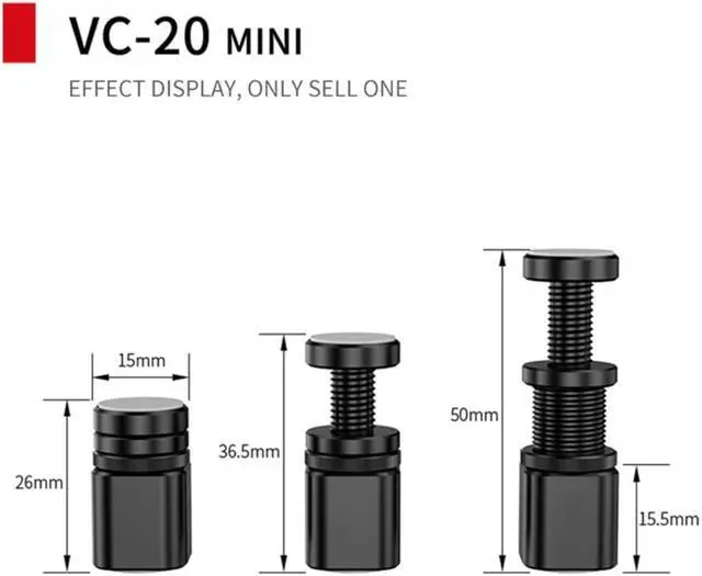 Alt view image 2 of 3 - VC-20 Mini Graphics Card Support Frame Gpu Bracket Adjustable Graphics Card Sinking Bracket Itx Telescopic Bracket