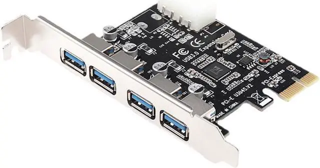 Main image of 4 Port USB 3.0 PCI-e Expansion Card PCI Express PCIe USB 3.0 Hub Adapter 4-port USB3.0 Controller USB 3 0 PCI E PCIe Express 1x
