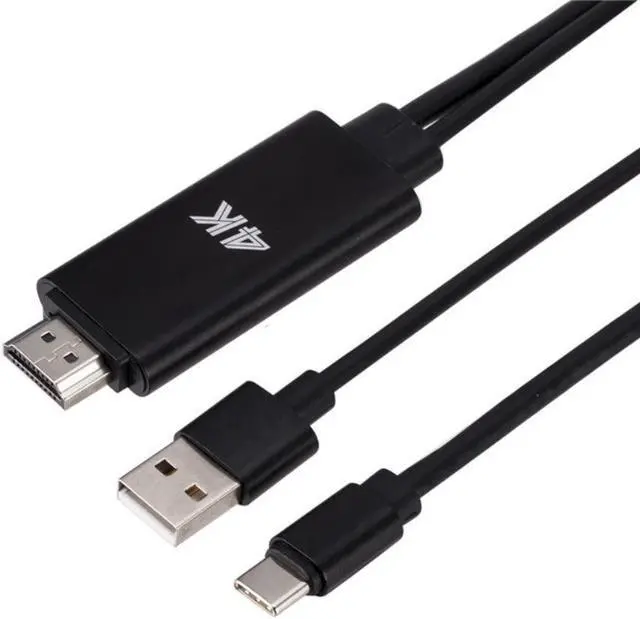 Alt view image 2 of 3 - 4K Type C Phone To TV HDTV Video Cable HDMI-compatible Type C Adapter Converter for MACBOOK for Samsung S21 S20 S10 for Huawei