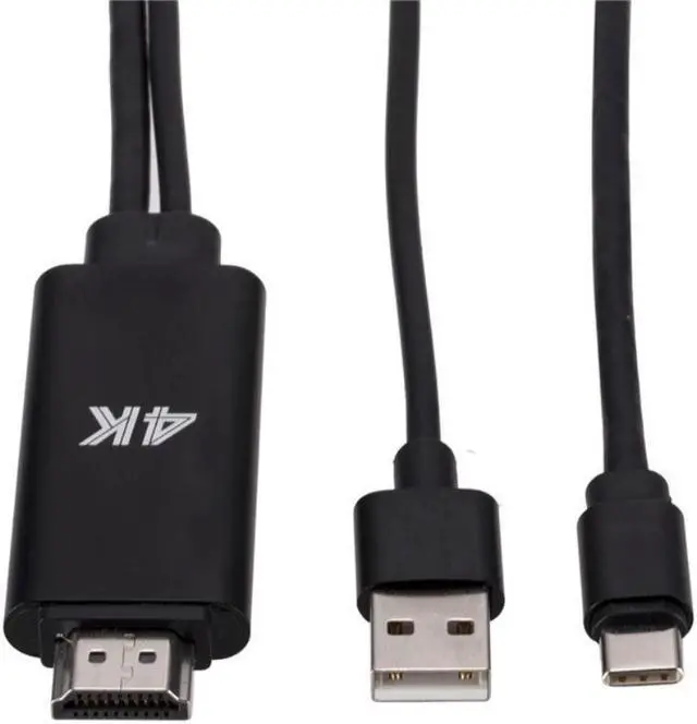 Alt view image 3 of 3 - 4K Type C Phone To TV HDTV Video Cable HDMI-compatible Type C Adapter Converter for MACBOOK for Samsung S21 S20 S10 for Huawei